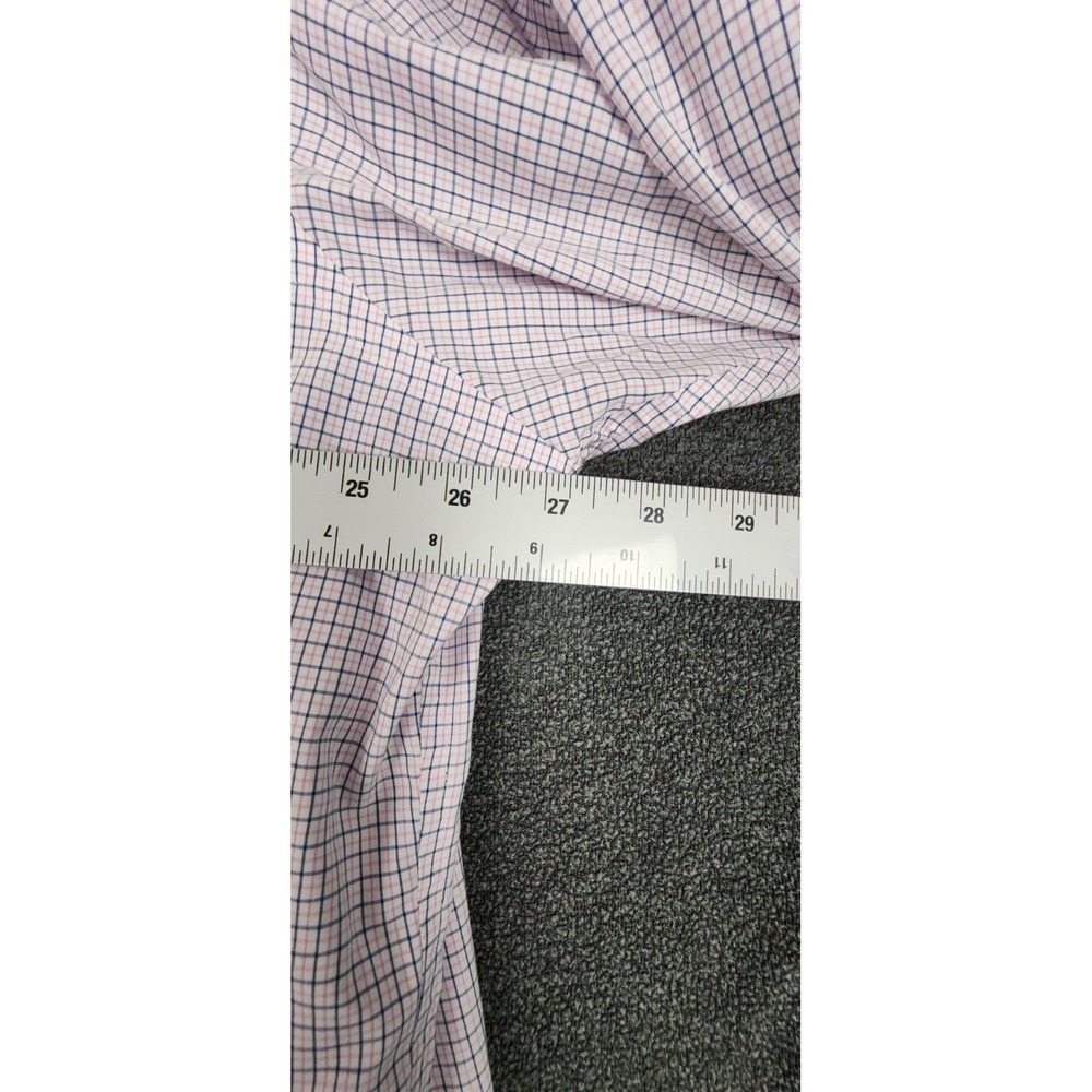 Ralph Lauren Men's Dress Shirt 18 34/35 XXL Pink Blue Check Long Sleeve Button - Picture 3 of 10